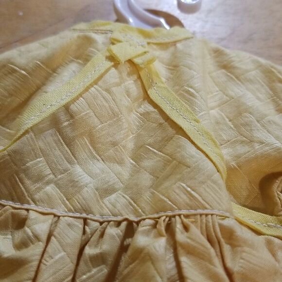 VTG 18" Babydoll Dress yellow - Picture 2 of 8